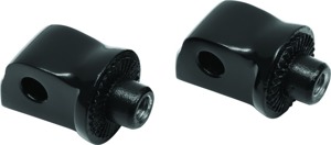 Splined Passenger Peg Adapter Black Tapered - Kuryakyn 8924