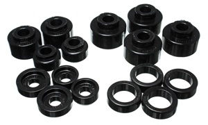Body Mount Set Black Polyurethane Fits 99-07 Ford F-250/F-350 SD 2/4WD