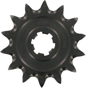 Renthal 14T Grooved Front Sprocket Natural Fits KLX110/DR-Z110