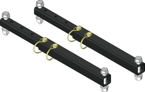 KFI Pro-V Manual Angling Kit Black For KFI Pro-V Plow System - Manual angling kit for KFI Pro-V Plow System