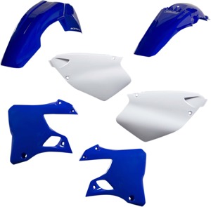 Acerbis Body Plastic Kit Blue White For Yamaha YZ125 YZ250 1996-1999 - Body plastic kit For Yamaha YZ125/250 1996-1999