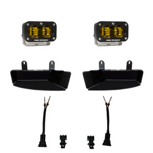 S2 SAE Amber Fog Pocket Light Kit by Baja Designs - For 19-22 Dodge RAM 2500/3500