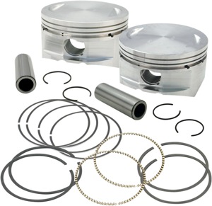 S&S Forged Piston Set 3.927" .010 Flattop for S&S Engines