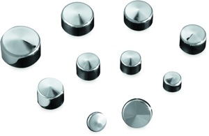 Kuryakyn Kool Kaps Chrome 1/4" Allen Bolt Covers 10 Pack