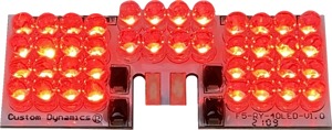 LED Rear Fender Tip Running & Stop Light Board For H-D Touring & Softail - Fits many Harley-Davidson models