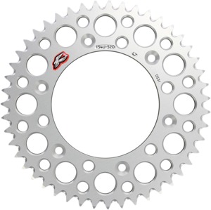 Renthal Ultralight 47T Rear Sprocket Silver 520 For 96-04 Honda XR400R