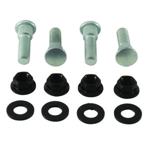 QuadBoss Front Wheel Stud & Nut Kit For 04-06 YFM350R Raptor - Fits 04-06 Yamaha YFM350R Raptor front wheels