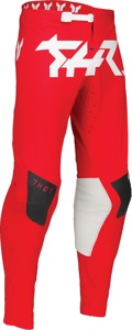 Thor Sportmode Riot Pants Red/White/Black Men's Size 33 - Athletic fit off-road pants for men, size 33