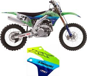 Factory Effex Candy Chrome Airbox/Shroud Graphics Kit For 2024 KX450