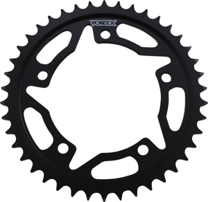 Steel Rear Sprocket 42T Black 530 - For 01-14 Suzuki Triumph