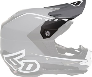 6D ATR-1 Helmet Visor Stealth White Gray Black Adult One Size - Replacement visor for 6D ATR-1 helmets