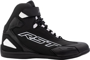 RST Sabre Moto CE Shoe Black/Black/White US 11 - Aggressive kart-style moto shoe, CE rated