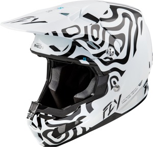 FLY Racing Formula S Carbon Protocol Visor YL/SM Black/Grey/Hi-Vis - Visor for Formula S Carbon Protocol YL/SM