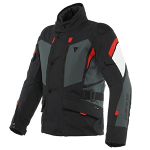 Dainese Carve Master 3 Gore-Tex Jacket Black/Ebony/Lava Red 52 - Waterproof textile riding jacket, size 52, Black/Ebony/Red