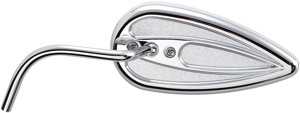 Arlen Ness Teardrop Left Mirror Chrome Fits V-Twins