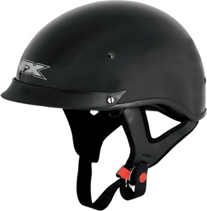 FX-72 Street Half Helmet Gloss Black Large