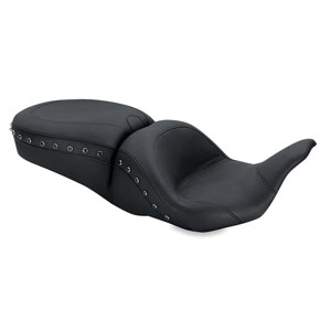 Mustang Lowdown 1PC Seat Black Pearls Black Fits 08-21 Harley Touring