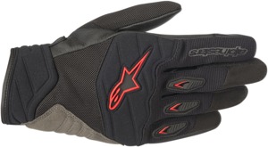 Shore Motorcycle Gloves Black/Red X-Large