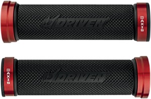Driven D-Axis Red Anodized 7/8" Motorcycle Grips