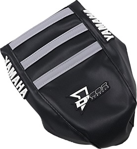 D'Cor Black Seat Cover w/ Grey Ribs Fits 02-20 YZ125 YZ250