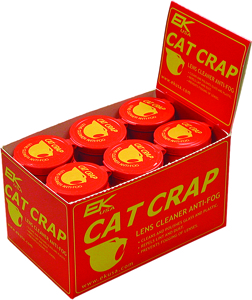 Cat Crap Anti-Fog Lens Cleaner Paste 0.5oz 24 Pack Display - Anti-fog lens cleaner paste, 0.5oz, 24 pack display