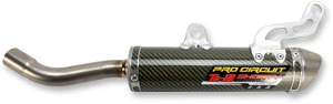 Ti-2 Shorty Carbon Slip On Exhaust Silencer - For 03-24 Yamaha YZ250