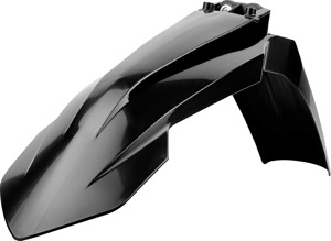 Polisport Front Fender Black For 16-22 KTM XC/SX 125-500 - Black front fender For KTM off-road models