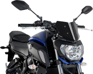 Puig Naked New Generation Sport Windshield Black For 18-20 Yamaha MT-07