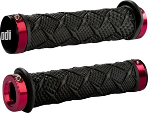 ODI Xtreme Lock-On ATV Grips Black/Red Pair - Lock-on ATV grips, Black/Red, pair