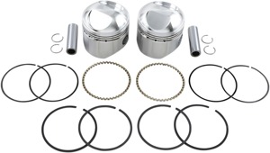 Wiseco Pro Lite Forged Piston Kit 3.467in Bore 9:1 CR Fits 48-80 Big Twin