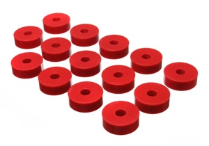 Red Body Mount Set Fits 55-73 Jeep CJ5/CJ7/CJ8 Scrambler