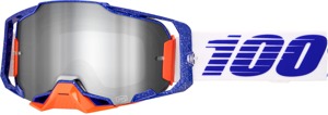 100 Percent Armega Goggle Lavingaad Mirror Silver Flash Offroad - Premium offroad goggles with mirror silver lens