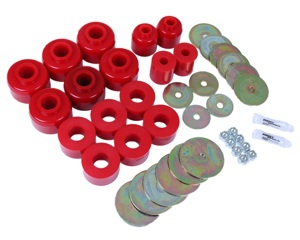 Red Body Mount Bushing Set Fits 03-09 4Runner/GX470 & 07-14 FJ Cruiser
