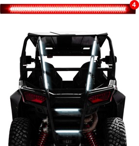 XKGLOW Strobe Series LED Tube Lights Red 4PC - 12" Ultra Bright