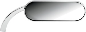 Arlen Ness Mini Oval Mirror Right Chrome 4-1/2"x1-1/2"