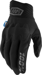100% Cognito Smart Shock Gloves Black Men's Size S - Men's black Smart Shock gloves, size S