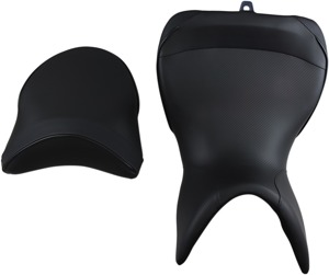 Sargent World Sport Low 2-Up Seat CarbonFX Vinyl Black Fits Multistrada