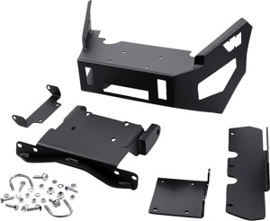 Warn UTV Front Bumper with Winch Mount Black For 18-22 Can-Am Maverick 800-1000
