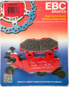 X Series Carbon Graphite Brake Pads and Shoes - Fa674X Rear Brk Pad