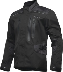 THOR Range Jacket Black 3XL Men's All Weather - Waterproof riding jacket, Black, 3XL, Men's