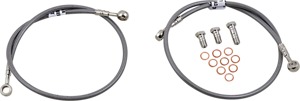 Stainless Steel Front Brake Line Kit - 2 Lines - For 03-04 Suzuki SV650
