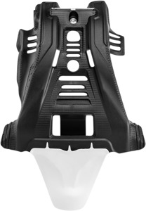 Acerbis Skid Plate Black/White For Yamaha YZ125 2006-2023 - Skid plate for Yamaha YZ125 2006-2023