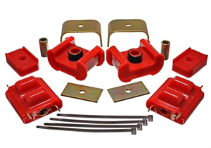 Energy Suspension Red Motor & Trans Mount Set Zinc Finish Fits 73-84 K5 Blazer
