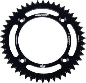 Fire Power Rear Aluminum Sprocket 46T Black For Gas-Gas MC 85 21-24 - 46T black aluminum rear sprocket for Gas-Gas MC 85