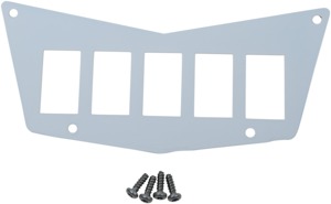 Moose Dashplate 5-Switch White Steel Center Mount Fits Polaris RZR
