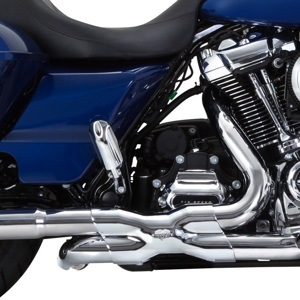Vance & Hines Power Duals PCX Header System Chrome For Harley Touring 09-16 - Chrome header system for Harley Touring 09-16