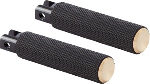 Arlen Ness Brass Knurled Foot Pegs Fits Indian Chief
