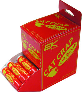 Cat Crap Lip Balm Display 0.15oz 48 Pack - 48-pack 0.15oz lip balm display