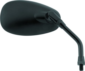 BikeMaster American Mirror 10mm Matte Black Universal - Universal 10mm matte black mirror, each