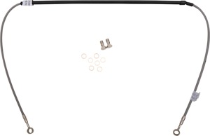 Stainless Steel Front Offroad Single Brake Line - For 2014+ KX85 KX100 KX112